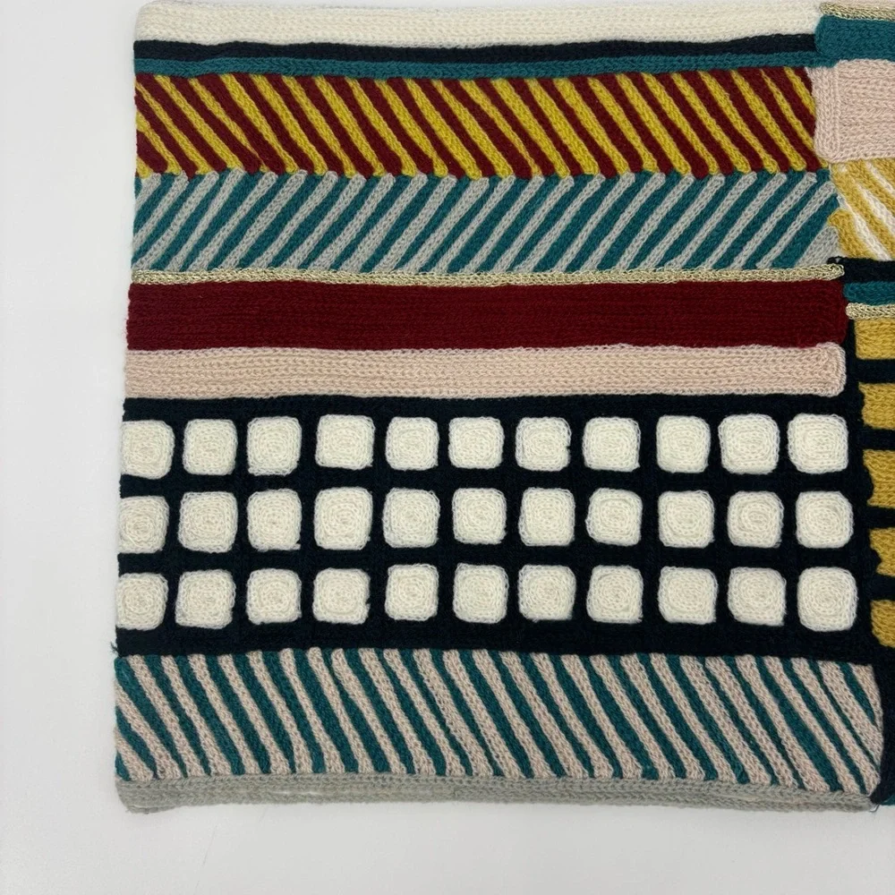 West Elm Multi Color Pattern Pillow Case